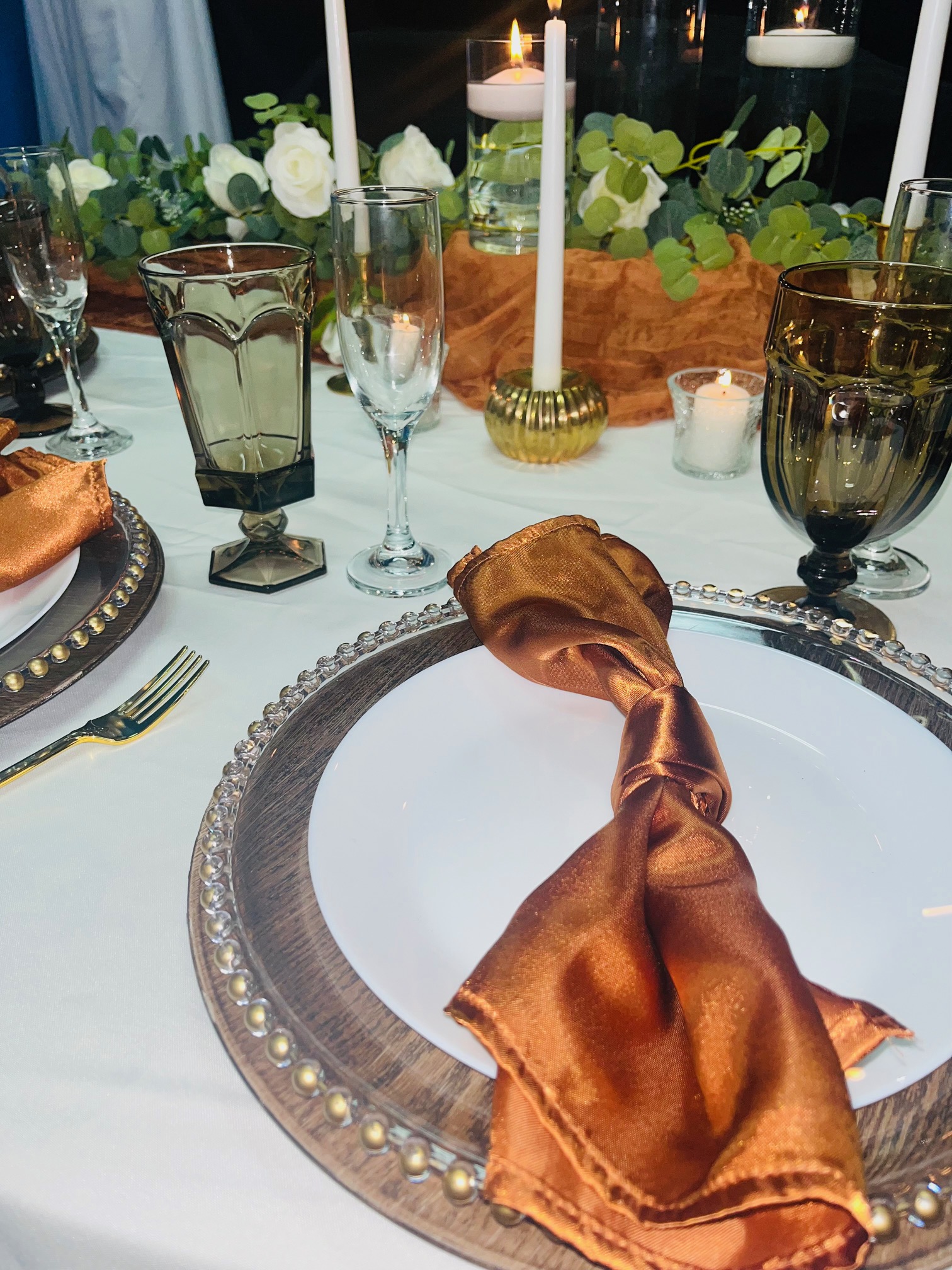 Party Rental Table Guide 405 Event Rental Tables, chairs, goblet rental. Charger plate, Linens ...